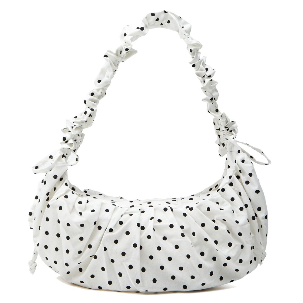 5203 Polka Dot Crossbody Bags Floppy Korean Style Purse Soft Dumpling Bag